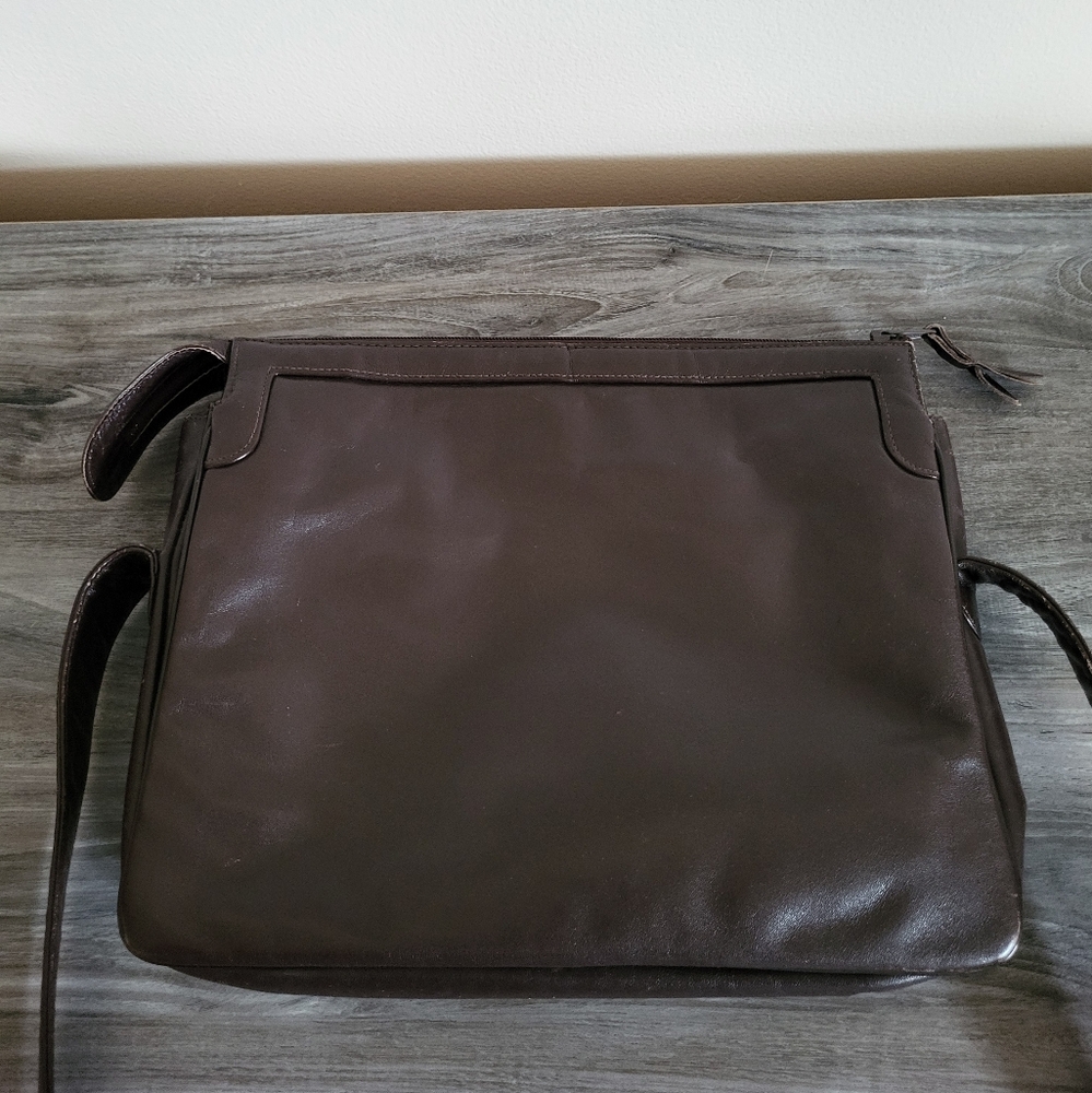 Vintage Susan Gail Brown Leather Shoulder Bag MCM - Picture 5 of 10